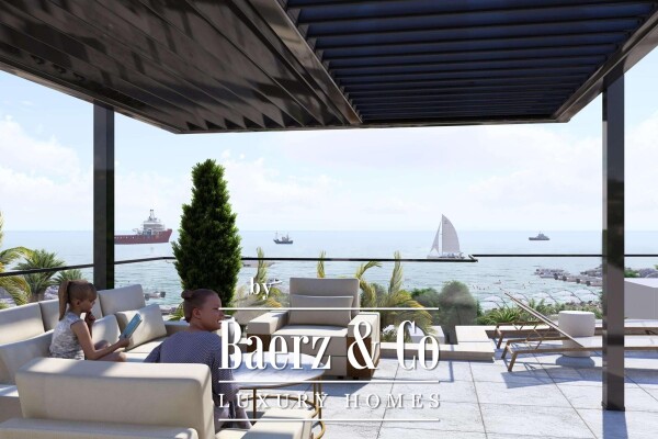 photo 2 Zadar, Sukošan, beautiful penthouse with roof terrace, first row by the sea, 249.10 m²