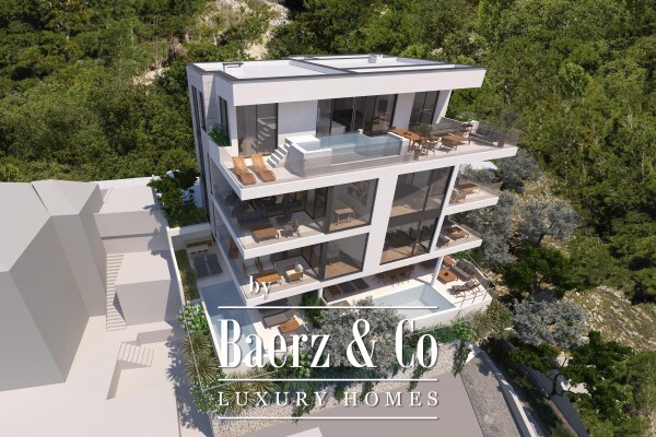 photo 1 Duće, luxurious Penthouse in a new building with a swimming pool and an open sea view