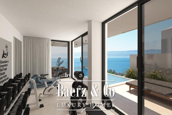 photo 8 Duće, new construction, luxurious apartment with pool and open sea view S1