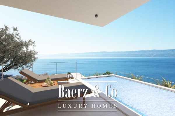 photo 9 Duće, new construction, luxurious apartment with pool and open sea view S1