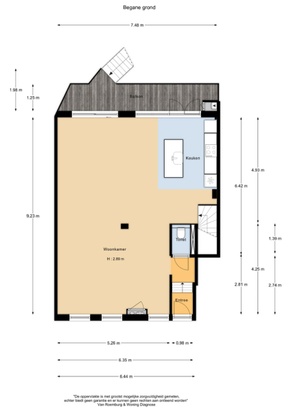 Floor Plan 1 - Tweede Kostverlorenkade 127 H