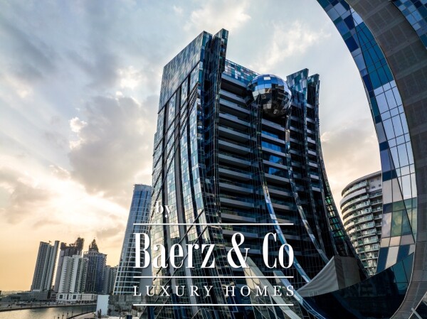 photo 1 Iconic 3-Bedroom Apartment | Da Vinci Tower by Pagani | Canal View Luxury