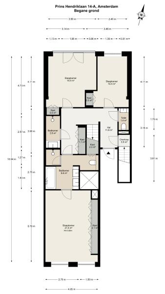 Floor Plan 3 - Prins Hendriklaan 14 A