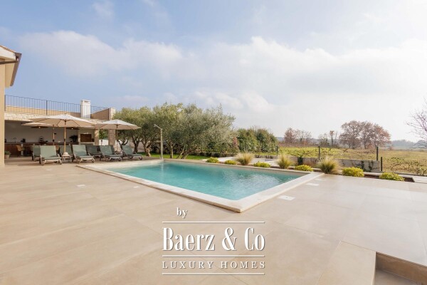 photo 2 Istria, Kaštelir, Labinci, Modern villa in Istrian style with panoramic sea view