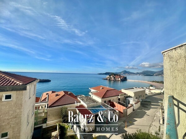 photo 3 Duplex Apartment in Sveti Stefan with a Panoramic Sea View