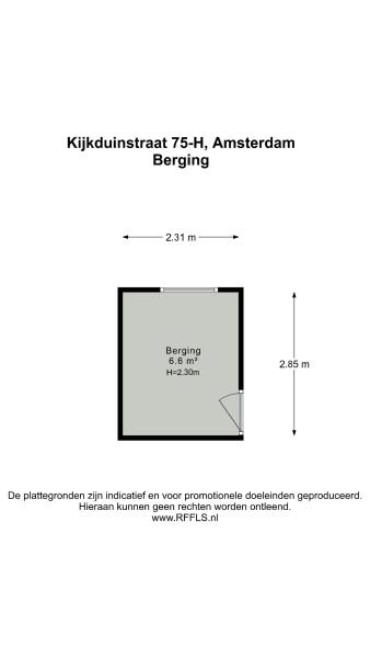 Floor Plan 5 - Kijkduinstraat 75 H