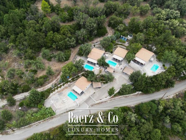 photo 3 2154969 - Complex of 4 Tourist Residences with Pool and Panoramic Views over Vasiliki Bay, Lefkada, 200 sq.m., €1.200.000