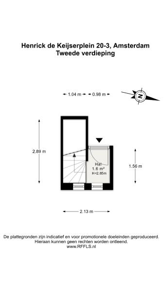 Floor Plan 1 - Henrick de Keijserplein 20 3