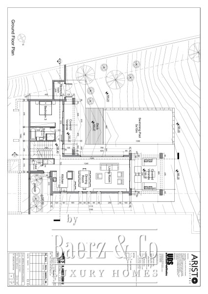 Floor Plan 1 - Imperial Residences – new 3 bedroom villa with pool, Venus Rock Golf Resort (villa V07, plot 206)